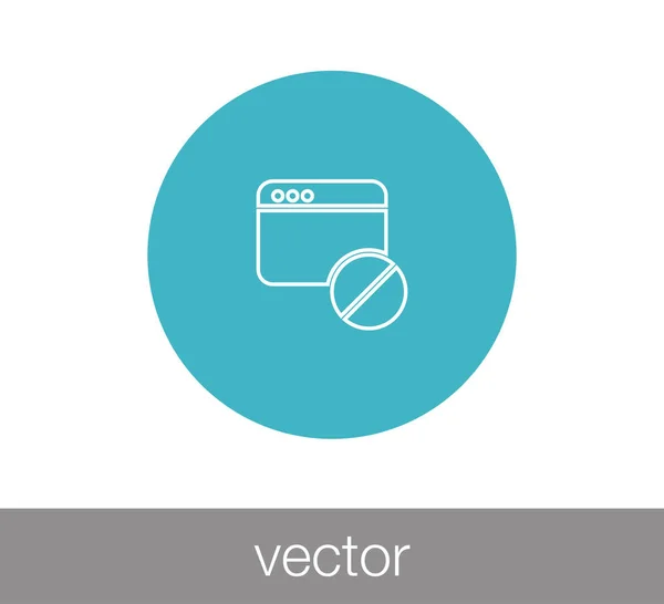 Icono de ventana. Icono de programación — Archivo Imágenes Vectoriales