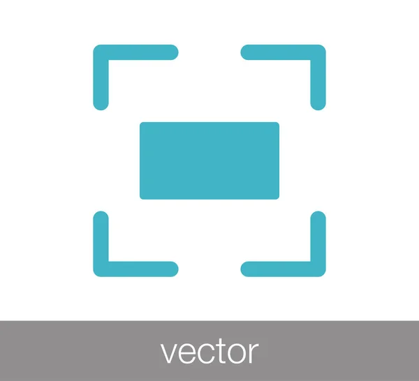 Crop web icon — Stock Vector