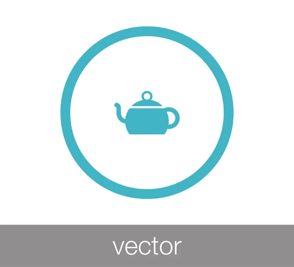 Taza de té icono — Vector de stock