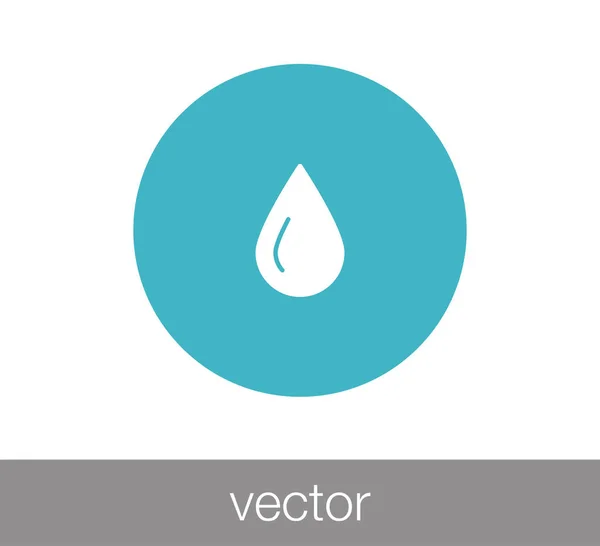 Значок краплі води — стоковий вектор