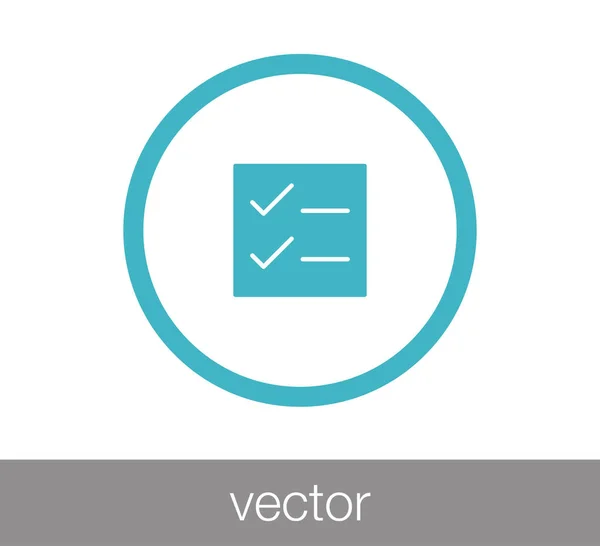 Ikona zatržítka — Stockový vektor