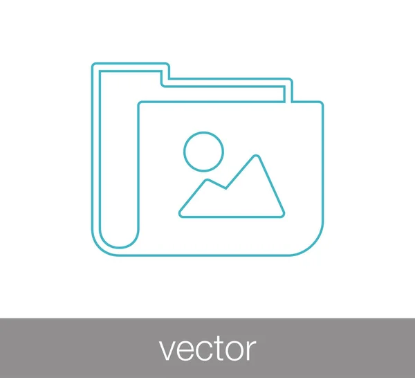 Ordner Flat Icon — Stockvektor