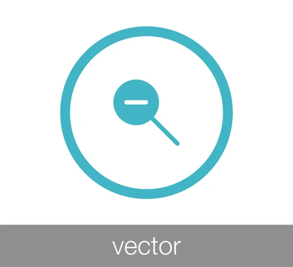 Nagyító Lapos ikon — Stock Vector