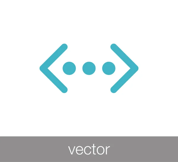 Conexión icono plano — Vector de stock
