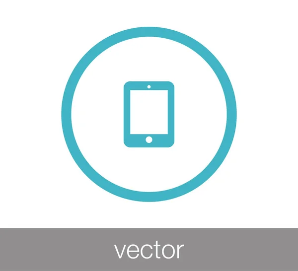 Ícone web Tablet — Vetor de Stock