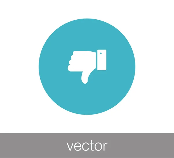 Thumbs down icon — Stock Vector
