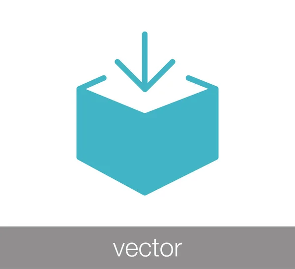 Icono de correo electrónico entrante . — Vector de stock