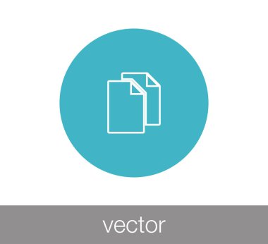 Belge simgesi illüstrasyon