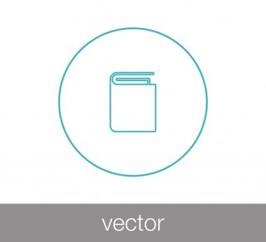 kitap simgesini illüstrasyon.