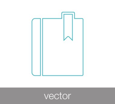 kitap simgesini illüstrasyon.