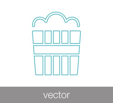 patlamış mısır düz simgesi 