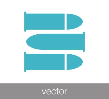 Madde işaretleri düz simgesi.