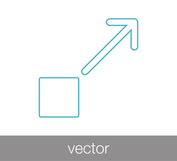 Icono de símbolo de flecha. — Vector de stock