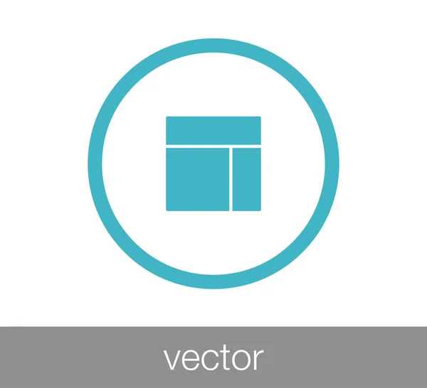 Icono de diseño de diapositivas — Vector de stock