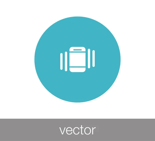 Teléfono icono web — Vector de stock