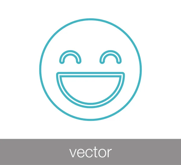 Smile face icon — Stock Vector