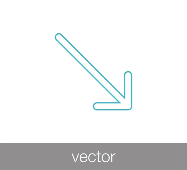 Icono web de flecha — Vector de stock