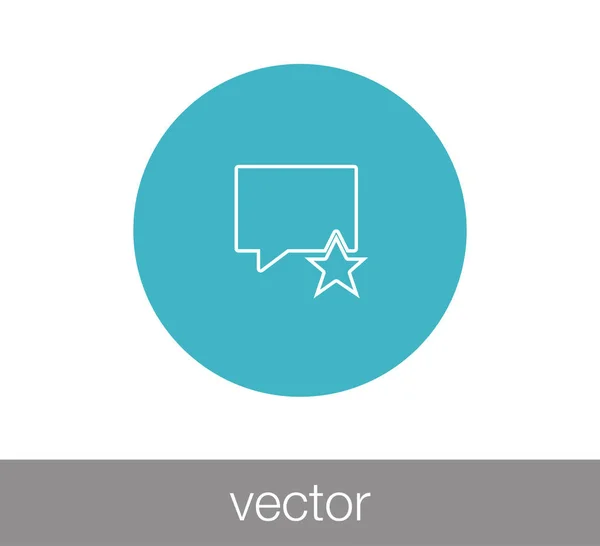 Chat Comentario icono — Vector de stock