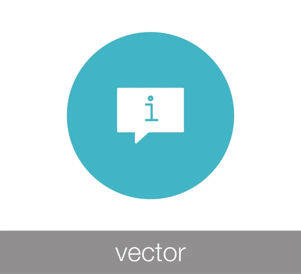 Chat megjegyzés ikonra — Stock Vector