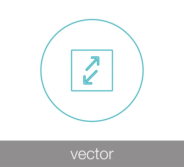 Transfert des flèches icône — Image vectorielle