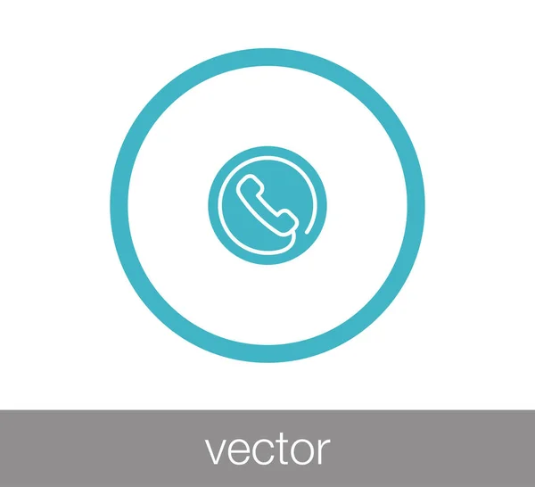 Teléfono icono web — Vector de stock