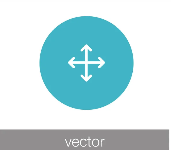 Icona web freccia — Vettoriale Stock
