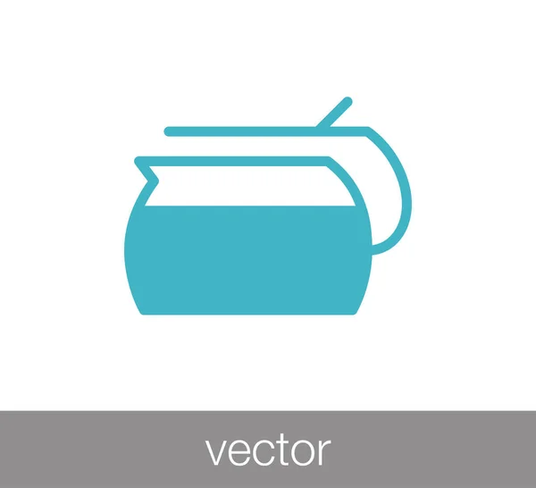 Taza de té icono — Vector de stock