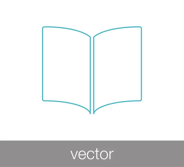 Icono del libro ilustración . — Vector de stock