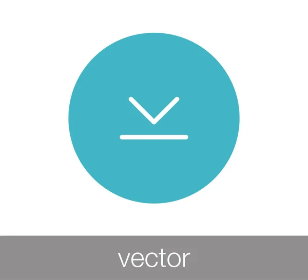 Stáhnout ikona ilustrace — Stockový vektor