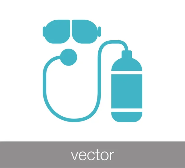 Ícone de máscara de mergulho . — Vetor de Stock