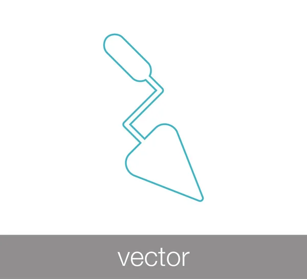 Icône plate truelle — Image vectorielle