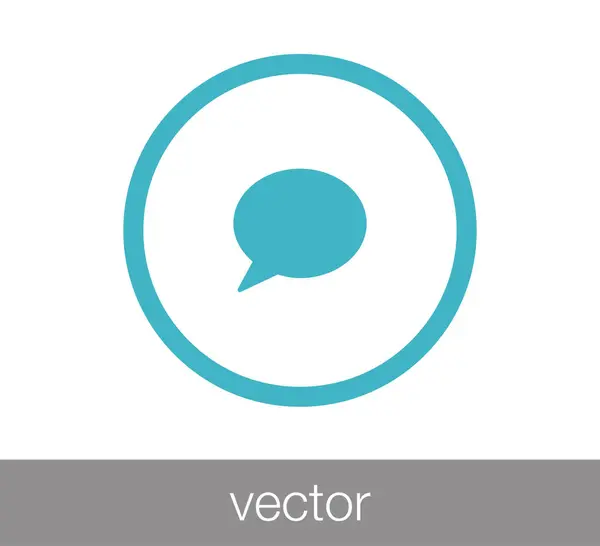 Chat Comentario icono — Vector de stock