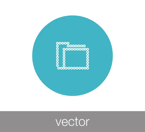 Ordner Flat Icon — Stockvektor