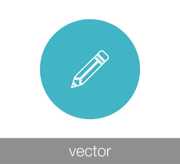 Ilustración del icono del lápiz — Vector de stock
