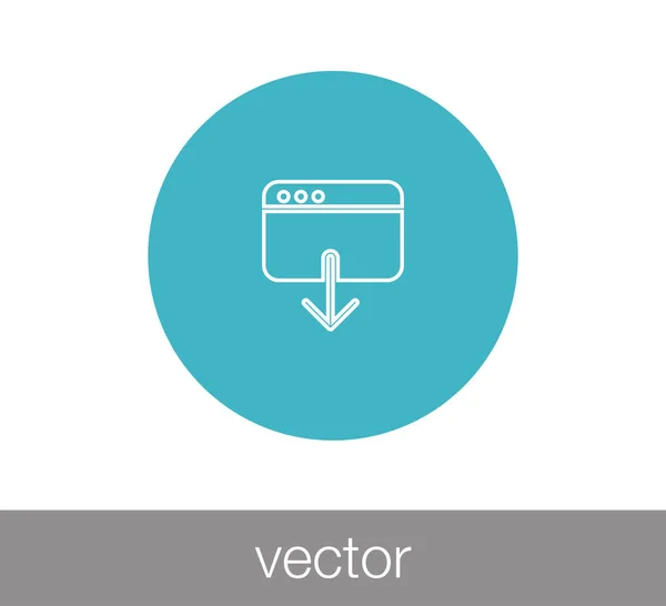 Ícone da janela. Ícone de programação — Vetor de Stock