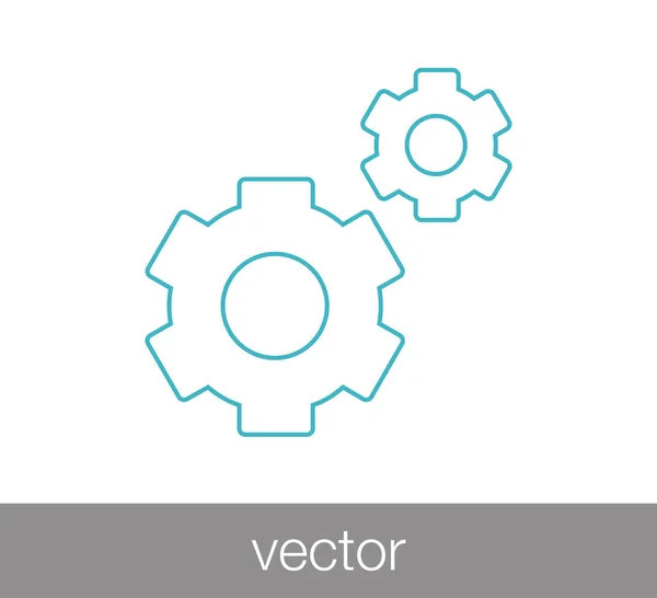 Ikona webové ozubenou. — Stockový vektor