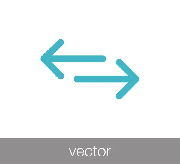 Transzfer nyíl ikon — Stock Vector