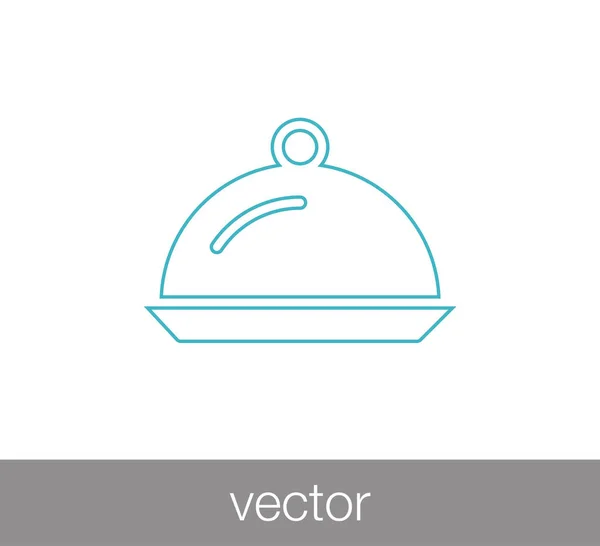 Icono de la comida restaurante — Vector de stock