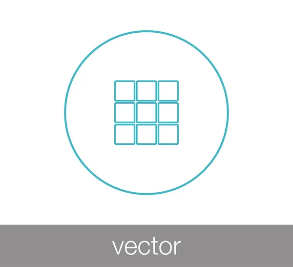 Cubes icône plate — Image vectorielle