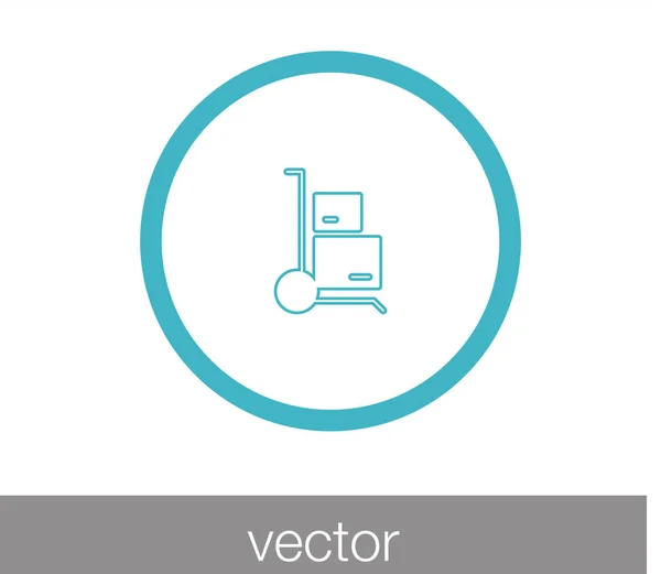 Symbol für Gabelstapler — Stockvektor