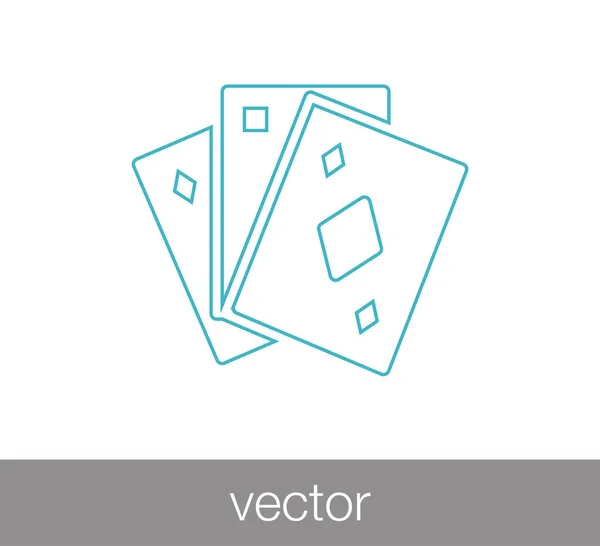 Spielkarten-Symbol — Stockvektor