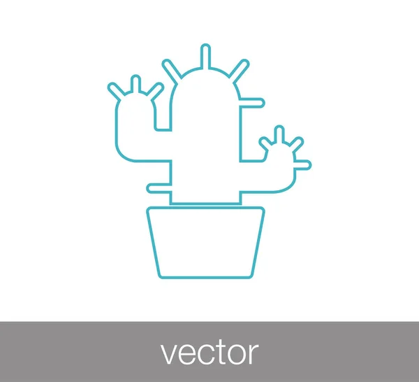 Икона кактуса — стоковый вектор