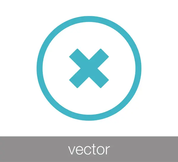 Cerrar icono web — Vector de stock
