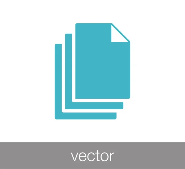 Ilustração do ícone do documento — Vetor de Stock
