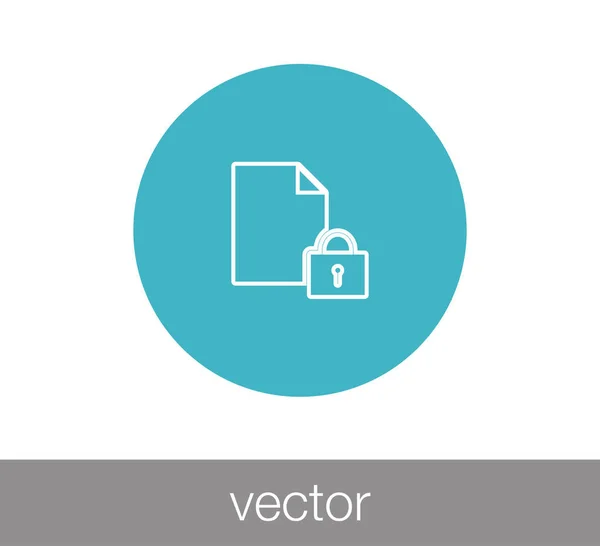 Document icon  illustration — Stock Vector