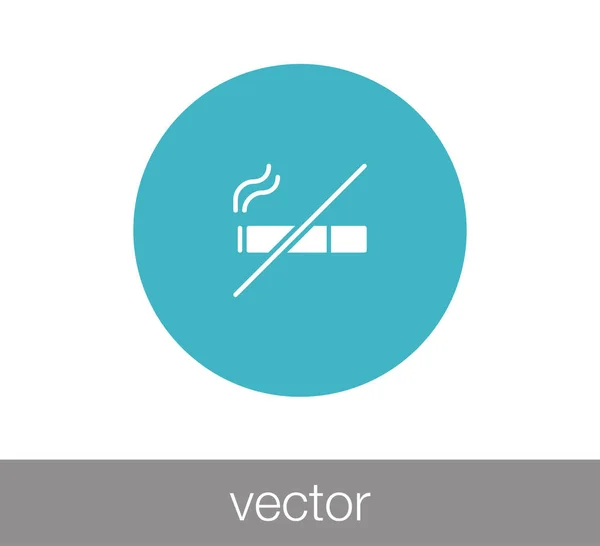 Symbolbild für Rauchverbot. — Stockvektor