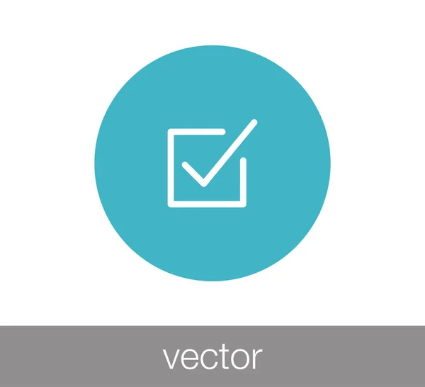 Ikona zatržítka — Stockový vektor