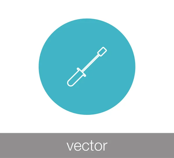 Csavarhúzó pókháló ikon. — Stock Vector