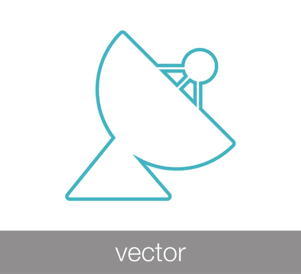 Icono web de la antena . — Vector de stock