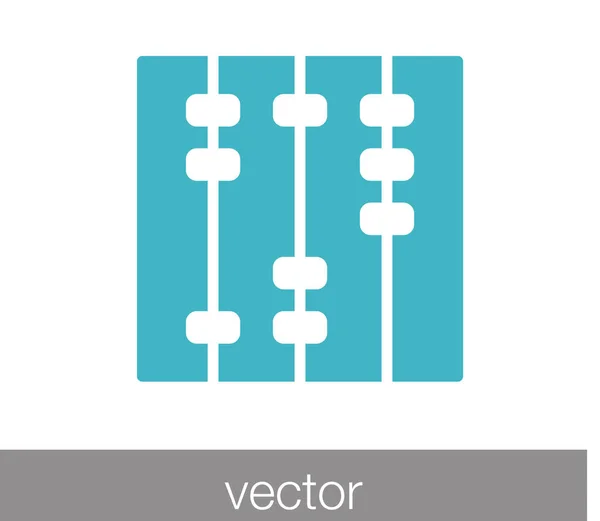 Calculadora Icono plano — Vector de stock